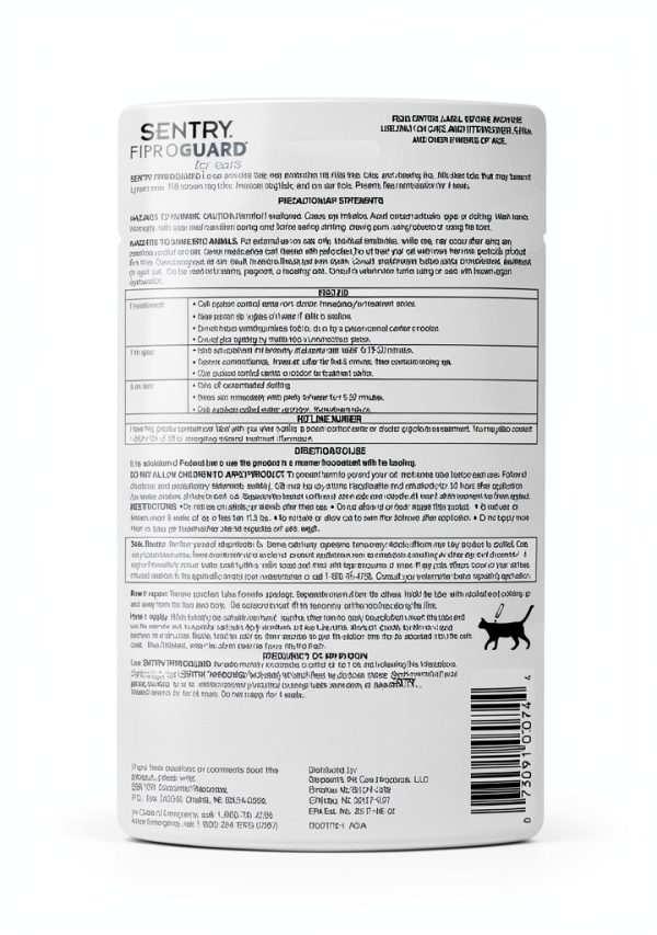 SENTRY Fiproguard Cat Flea Tick Control Vet Quality Formula-5