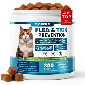 CPFK Cat Flea Chewables Safe Easy Flea Prevention for Cats-0