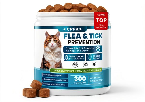 CPFK Cat Flea Chewables Safe Easy Flea Prevention for Cats-0