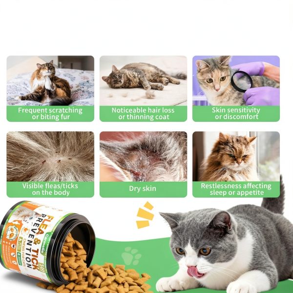 Carmelie Cat Flea Chews Natural Prevention Daily Treats-5