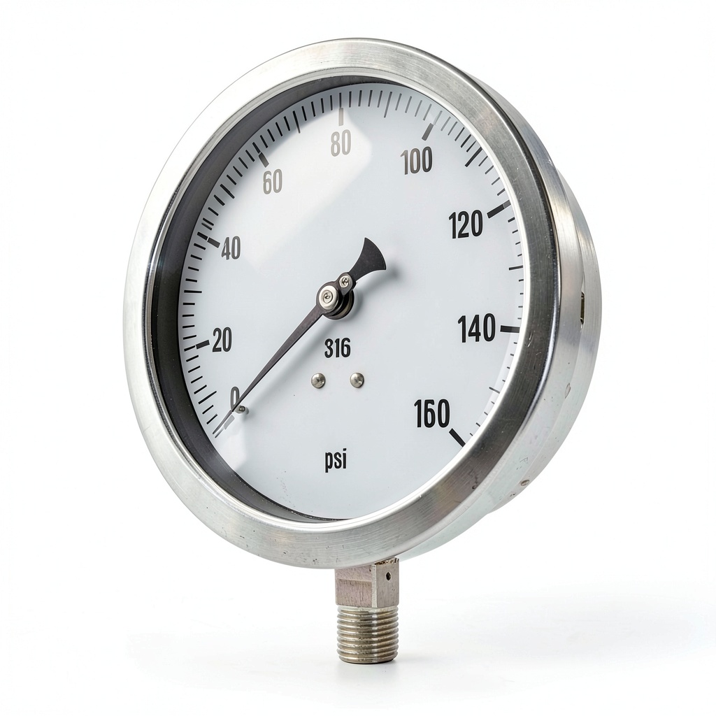 PIC Gauges compound gauge displaying pressure readings in an industrial setting