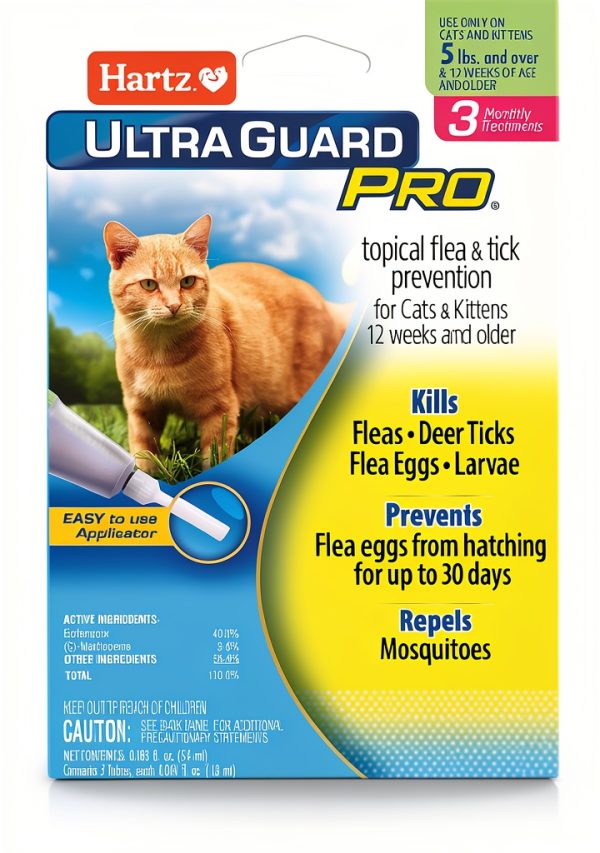 Hartz Flea Drops for Cats Kills Fleas Ticks Eggs-0