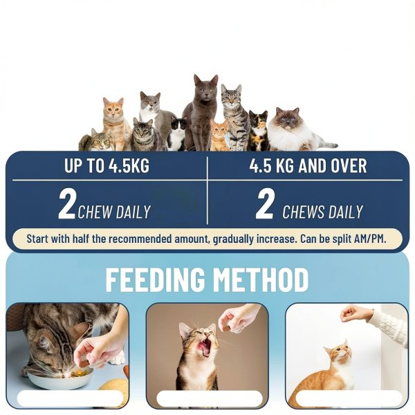VICSOM Cat Flea Chews Natural Flea Tick Prevention Salmon-5