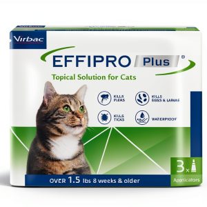 Virbac Cat Flea Drops Waterproof Flea Tick Control-0