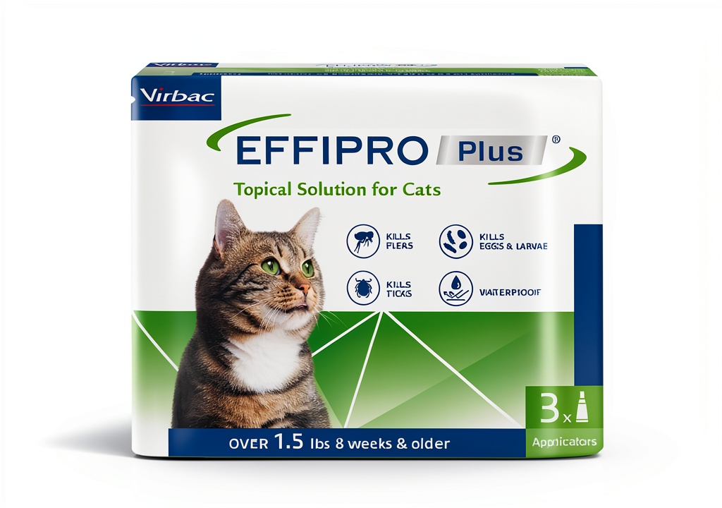 Applying Virbac Cat Flea Drops on a cat's neck
