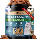 VICSOM Cat Flea Chews Natural Flea Tick Prevention Salmon-0