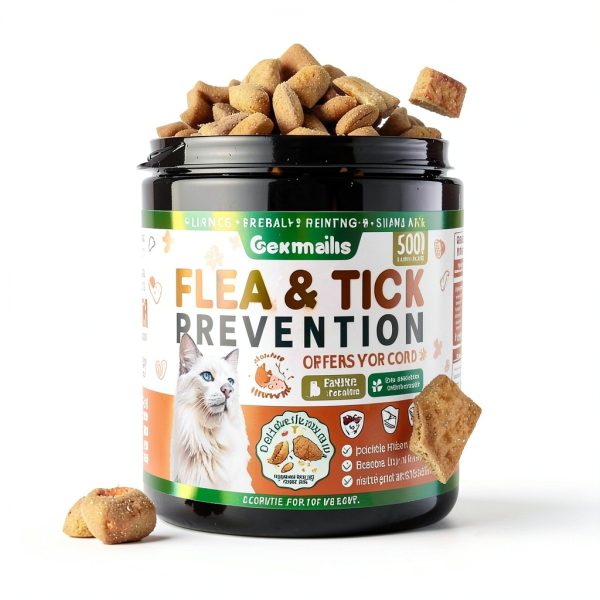 Carmelie Cat Flea Chews Natural Prevention Daily Treats-8