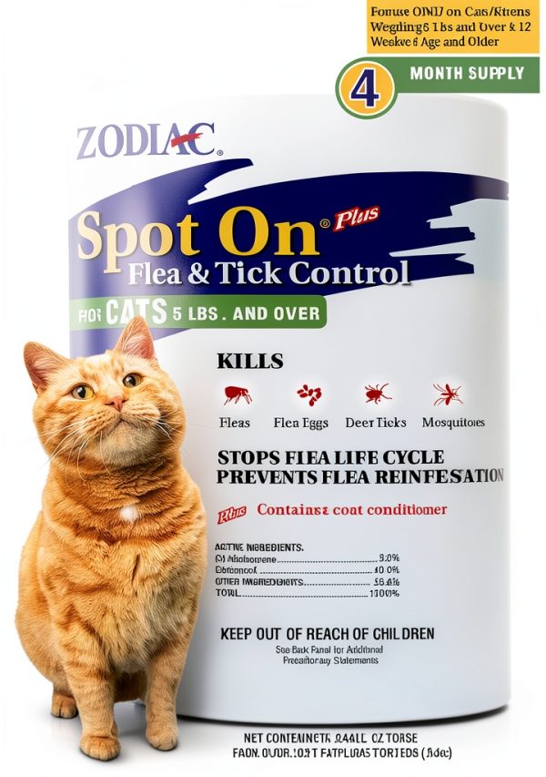 Central Garden Pet Flea Drops 5 in 1 Control 4 Month Supply-0