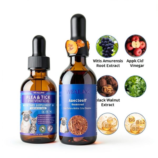 WEALLIN Natural Flea Tick Drops Plant Based Pet Protection-3