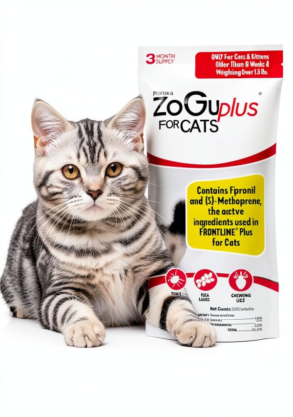 ZoGuard Plus Flea Drops for Cats Waterproof Tick Control-0