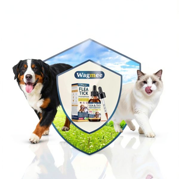 Wagmee Natural Flea Tick Drops Cats Dogs Chicken Flavor-2