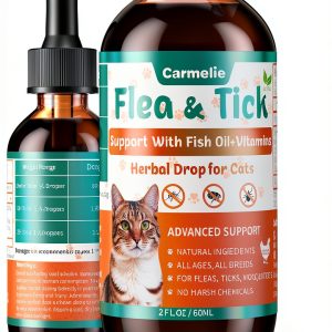 Carmelie Cat Flea Drops Natural Formula Chicken Flavor-0