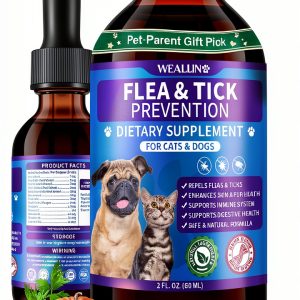 WEALLIN Natural Flea Tick Drops Plant Based Pet Protection-0
