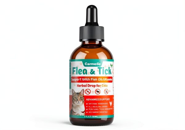 Carmelie Cat Flea Drops Natural Formula Chicken Flavor-5