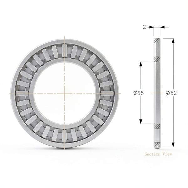 AXK3552 Thrust Needle Roller Bearings with Washers 35mm ID 52mm OD-1