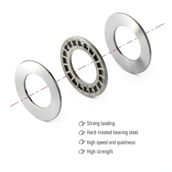 AXK1730 2AS Thrust Needle Roller Bearings by FOCMKEAS 17mm×30mm Set-4