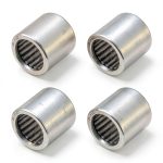 uxcell 2 Pcs B-68 Needle Roller Bearings 3/8 x 9/16 x 1/2 inch Full Complement Drawn Cup, Open End, Chrome Steel Bearing-0