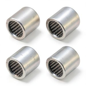 uxcell 2 Pcs B-68 Needle Roller Bearings 3/8 x 9/16 x 1/2 inch Full Complement Drawn Cup, Open End, Chrome Steel Bearing-0