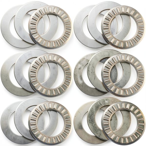 MEETOOT 6 Sets Thrust Needle Roller Bearings NTA1220+2TRA Thrust Needle Roller Bearing with Two Washers 3/4-0